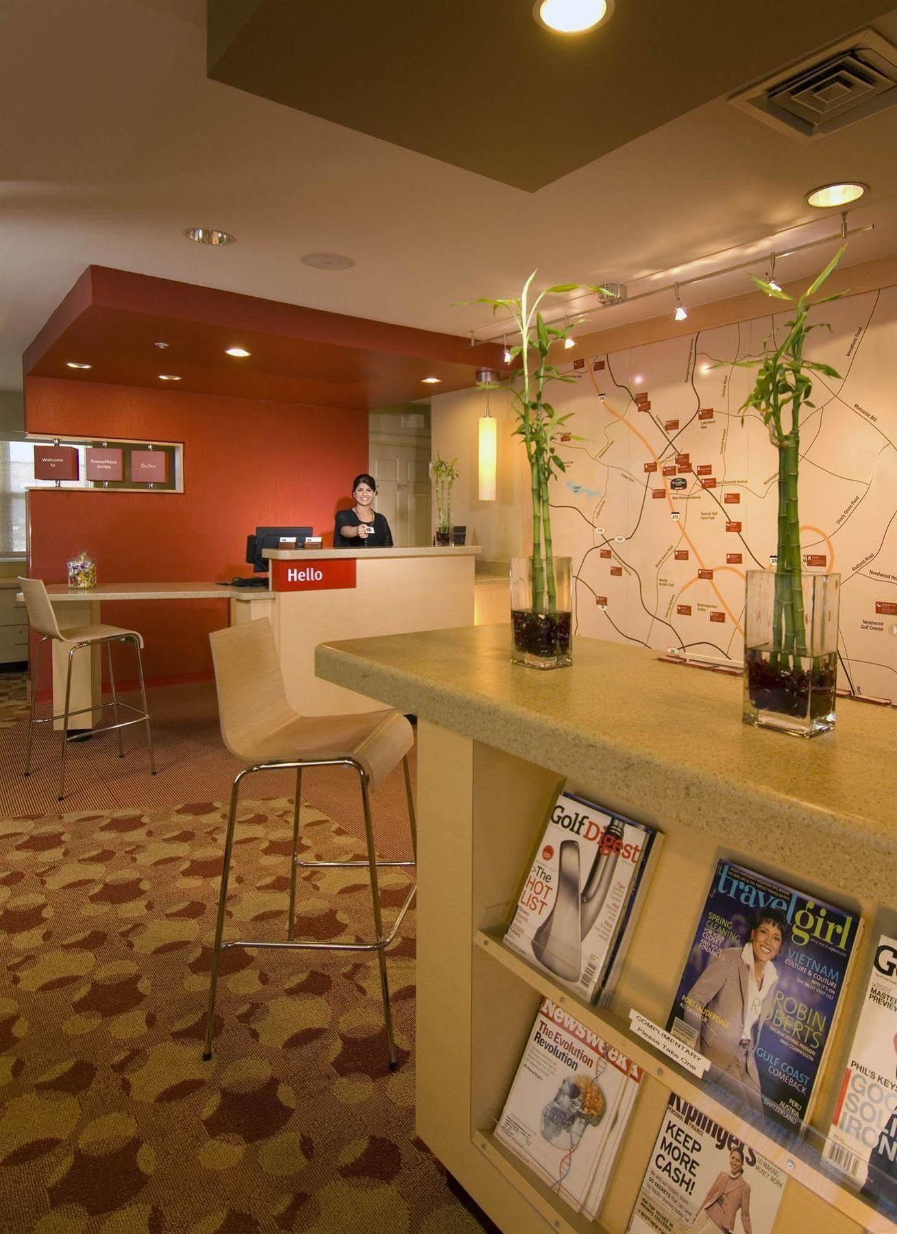 Towneplace Suites Dulles Airport Sterling Beltér fotó